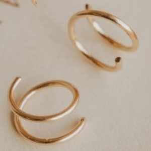 Tiny Twist Gold Earrings - Handmade - Gift for Her 💖